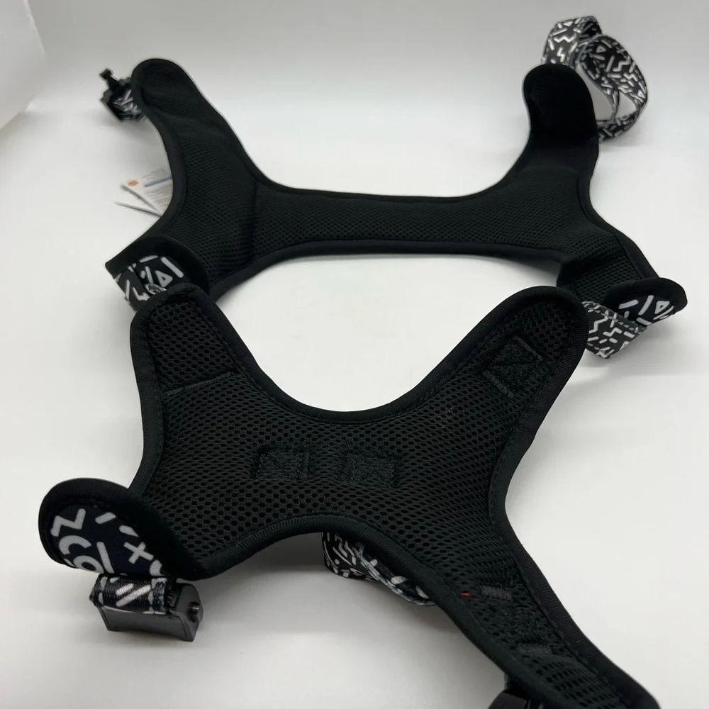 Dogness Dog Harness Elegant Series - Black & White Pattern Size XL NWT